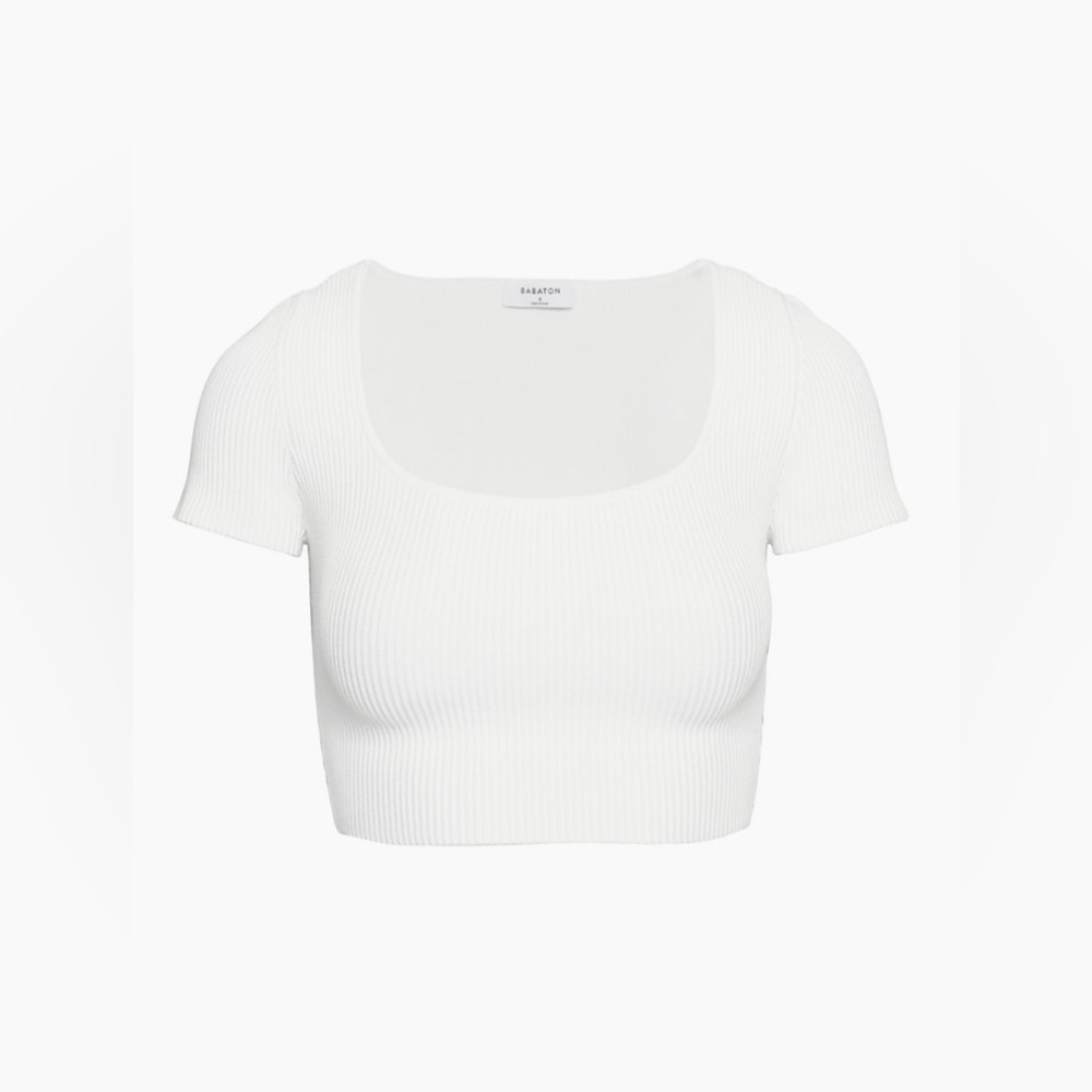 Aritzia Babaton Sculpt Knit Squareneck Top